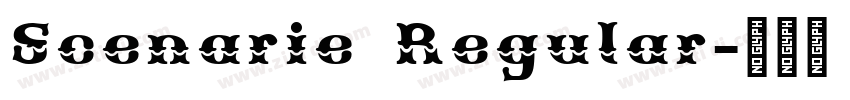 Scenarie Regular字体转换